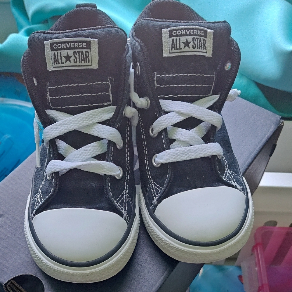Converse Kids Black & White All Star High-Top Sneakers